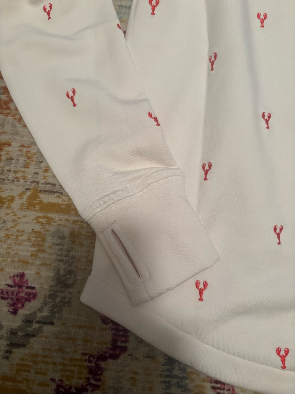 Vineyard Vines Dreamcloth Quarter Zip Pullover with lobster embroidery - Picture 9 of 10